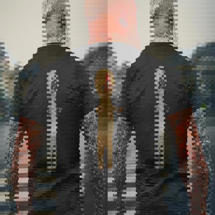 Scp-173 メンズTシャツ バックプリント 高齢者への贈り物