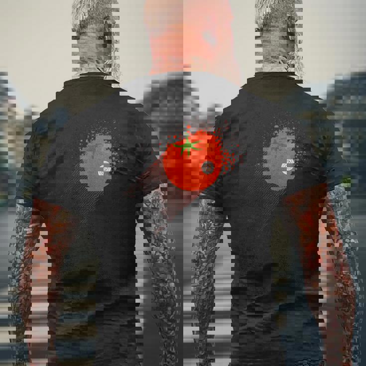 Scp-504 クリティカルトマトcp メンズTシャツ バックプリント 高齢者への贈り物