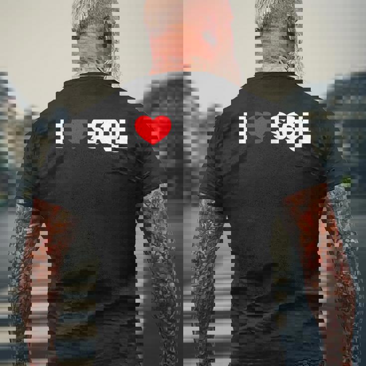 Sql大好き メンズTシャツ バックプリント 高齢者への贈り物