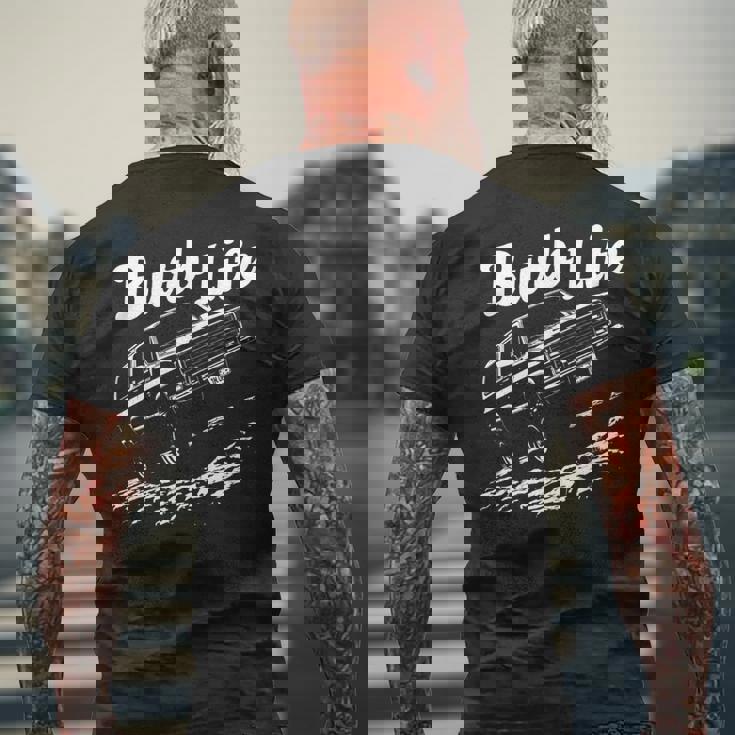 Squarebody Burb ライフトラック シルエット スクエアボディ サバーバン 長袖tシャツ メンズTシャツ バックプリント 高齢者への贈り物