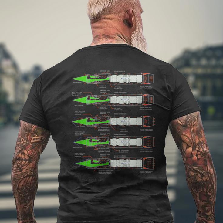 Sr-71 ハブ ブラックバード エアクラフト J58 エンジン ダイアグラム シャツ メンズTシャツ バックプリント 高齢者への贈り物