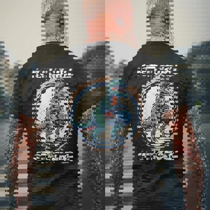 T-Rex ケトルベル ワークアウト バーピー トレーニング ケトルベル メンズTシャツ バックプリント 高齢者への贈り物