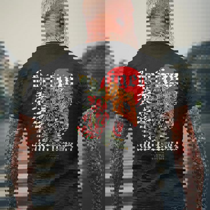 Tiger Musicnvibez メンズTシャツ バックプリント 高齢者への贈り物