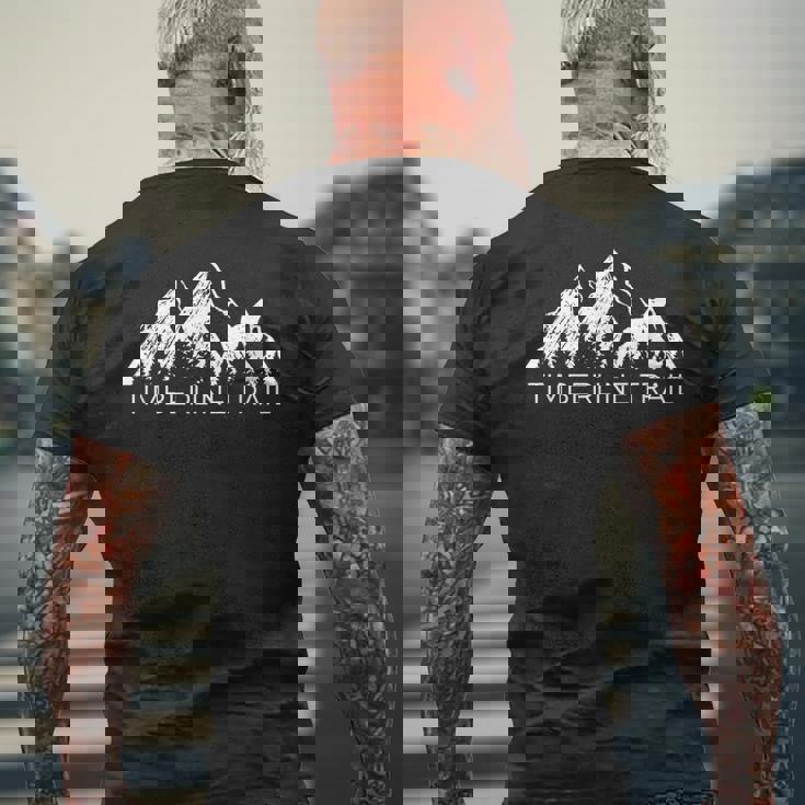 Timberline Trail メンズTシャツ バックプリント 高齢者への贈り物