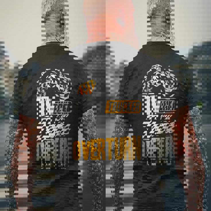 Tow Trucker Is My Name Overturn Is My Game Driver Wrecker 長袖tシャツ メンズTシャツ バックプリント 高齢者への贈り物