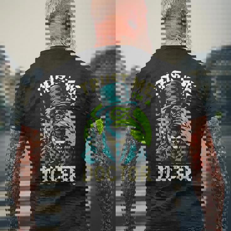 Trust Me I'm A Doctor Plague エモ スチームパンク ゴス ヒップスター メンズTシャツ バックプリント 高齢者への贈り物