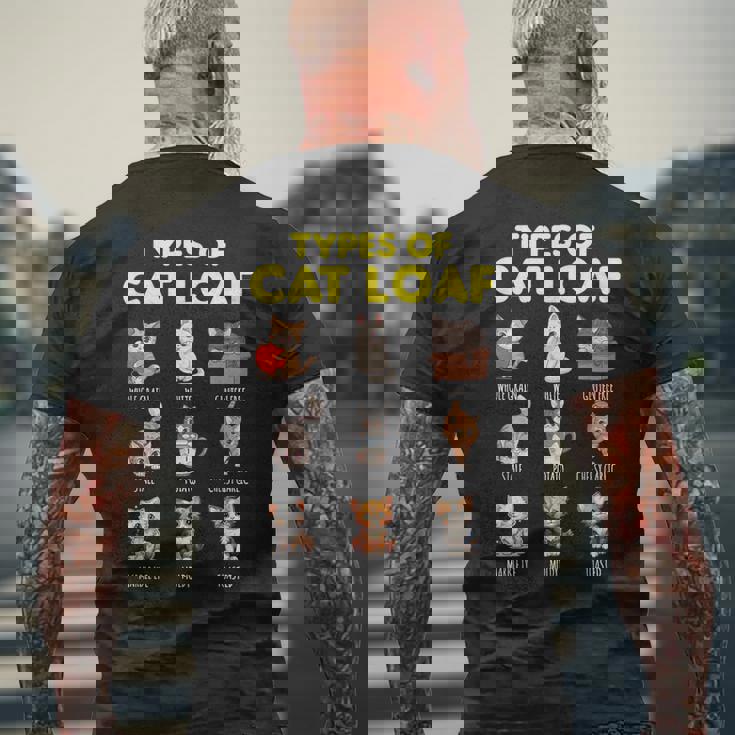 Types Of Cat Loaf Cute Kitten Kawaii Cats Cat Lover メンズTシャツ バックプリント 高齢者への贈り物