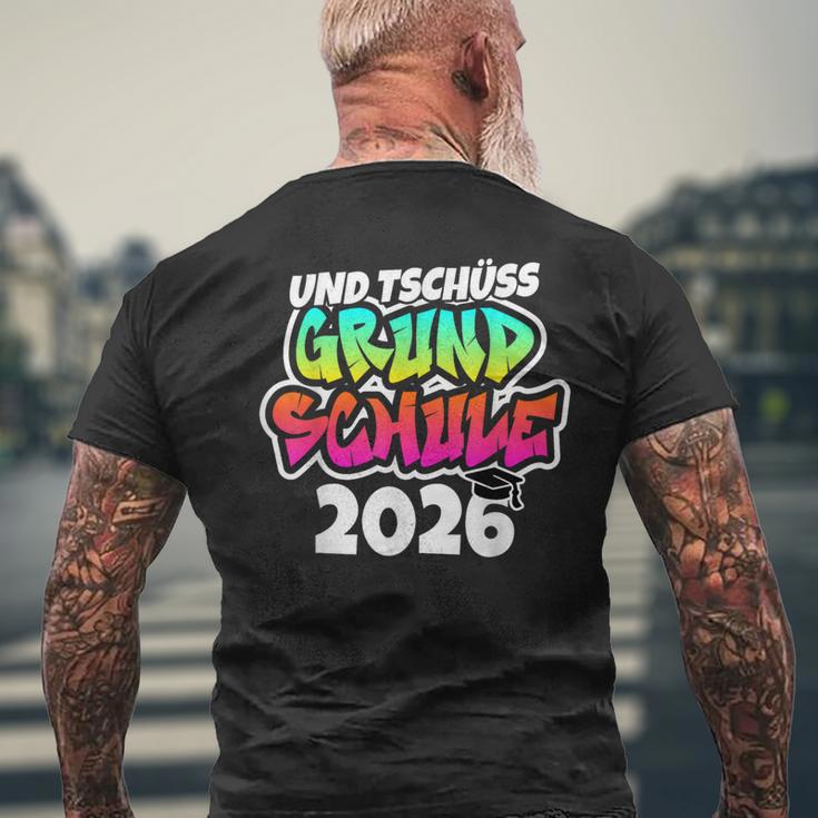 Und Tschüss Grundschule Geschafft Grundschule Abschluss 2026 T-Shirt mit Rückendruck Geschenke für alte Männer