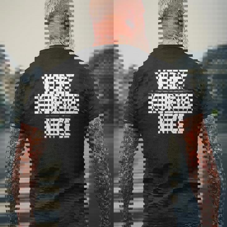 Very Kurwa Nice Poland Polska Polskieery Nice メンズTシャツ バックプリント 高齢者への贈り物