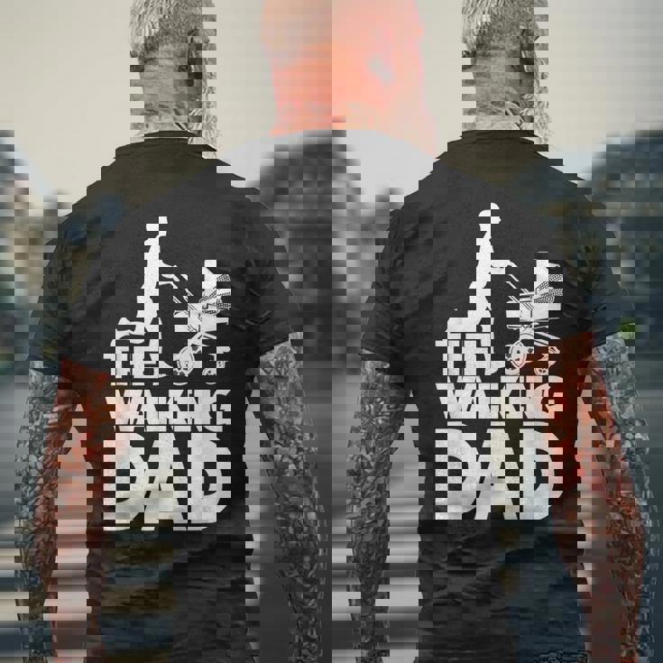 The Walking Dad Happy Father's Day Dadhortleeve Graphic メンズTシャツ バックプリント 高齢者への贈り物