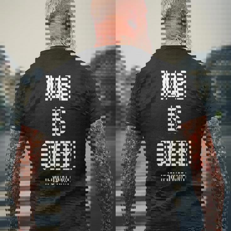 War Is Over If You Want It 長袖tシャツ メンズTシャツ バックプリント 高齢者への贈り物