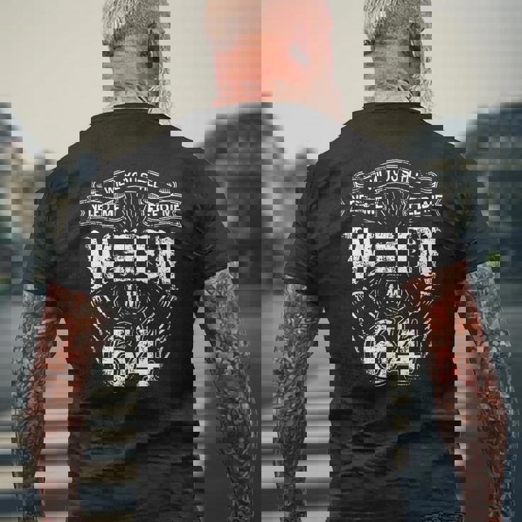 Will Youtill Need Me Feed Me When I'm 64 64歳の誕生日に メンズTシャツ バックプリント 高齢者への贈り物