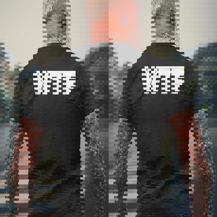 Wtf メンズTシャツ バックプリント 高齢者への贈り物