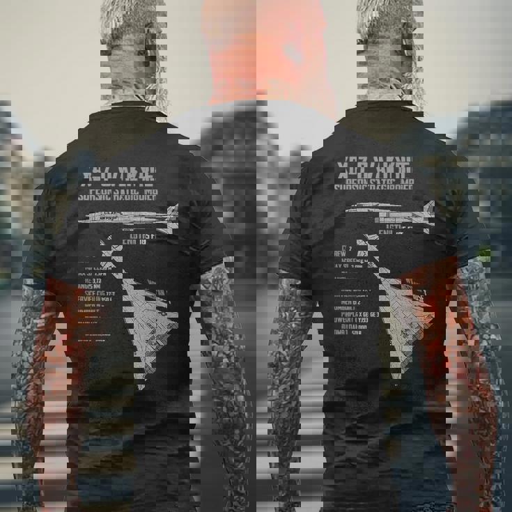 Xb-70 ヴァルキリー メンズTシャツ バックプリント 高齢者への贈り物