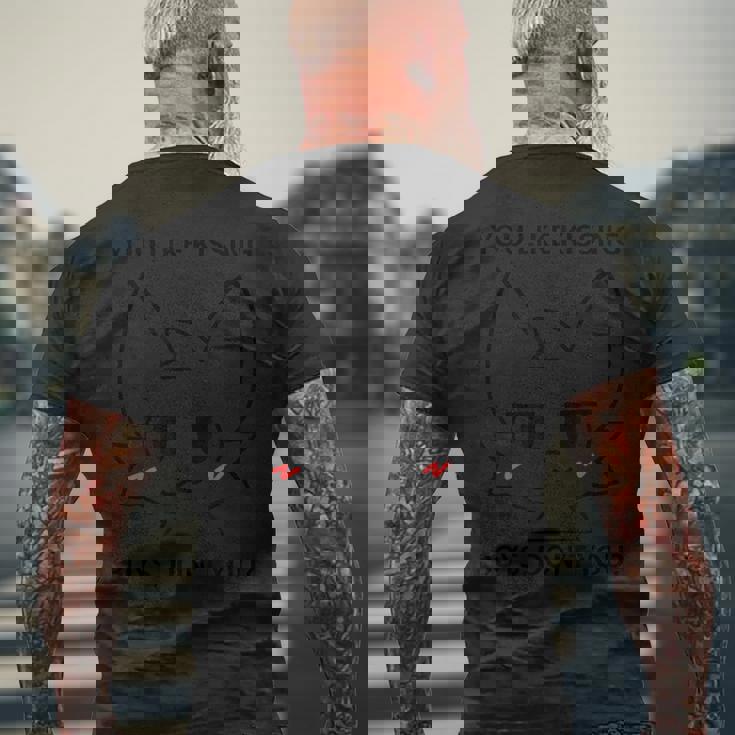 You Like Kissing Boys Don't You Boykisser ブラック メンズTシャツ バックプリント 高齢者への贈り物