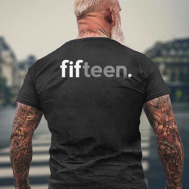 Zum 15 Geburtstag Für Nager Jungen Geschenkidee Fifn T-Shirt mit Rückendruck Geschenke für alte Männer