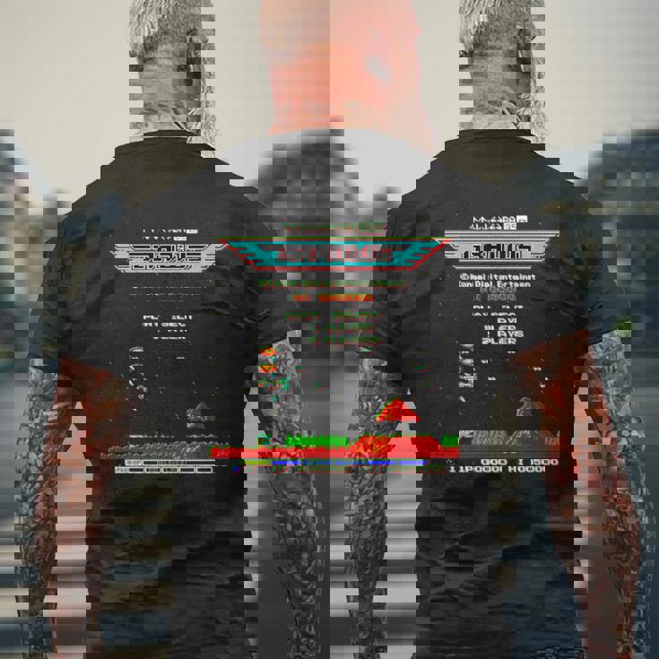 「グラディウス」上上下下左右左右ba スタート 長袖tシャツ メンズTシャツ バックプリント 高齢者への贈り物