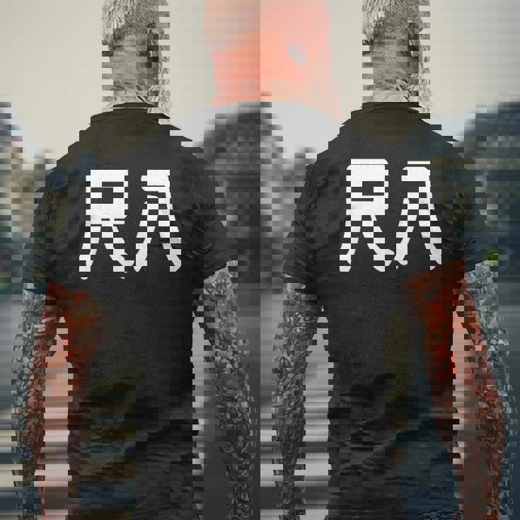 「尺八」面白い デザイン 語録 ネタ おもしろ 漢字 尺八 メンズTシャツ バックプリント 高齢者への贈り物