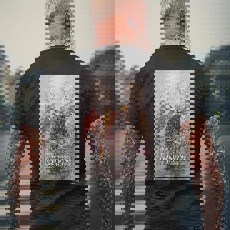 『ファイナルファンタジータクティクス – イヴァリース クロニクルズ』 キービジュアル メンズTシャツ バックプリント 高齢者への贈り物