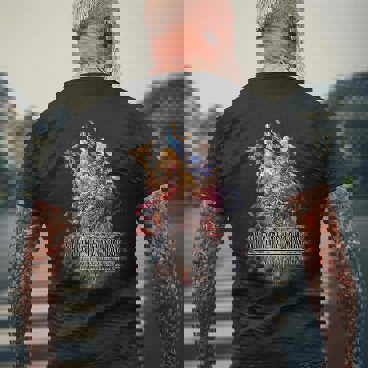 【公式】『Ffbe幻影戦争』メモリアルイラスト メンズTシャツ バックプリント 高齢者への贈り物