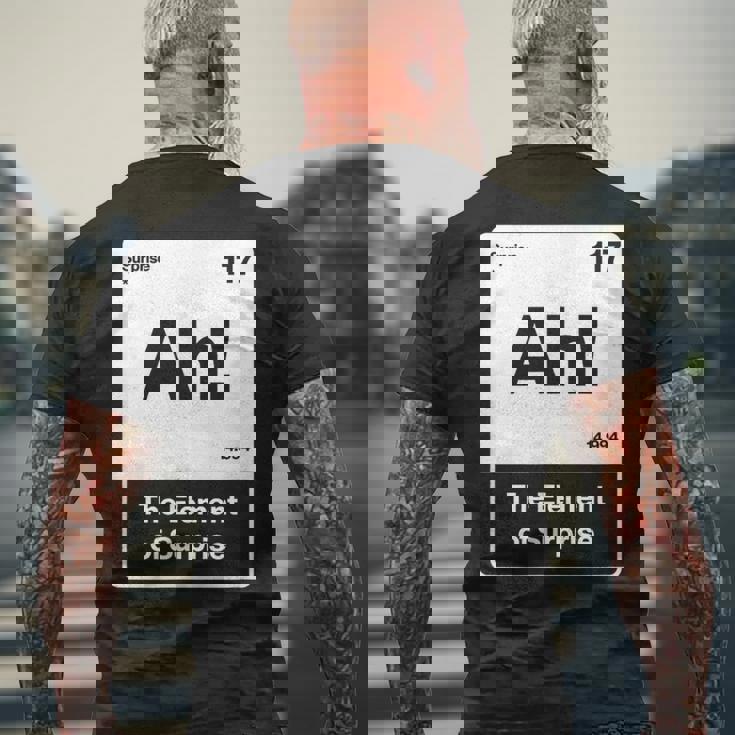 ああ驚きの要素 メンズTシャツ バックプリント 高齢者への贈り物