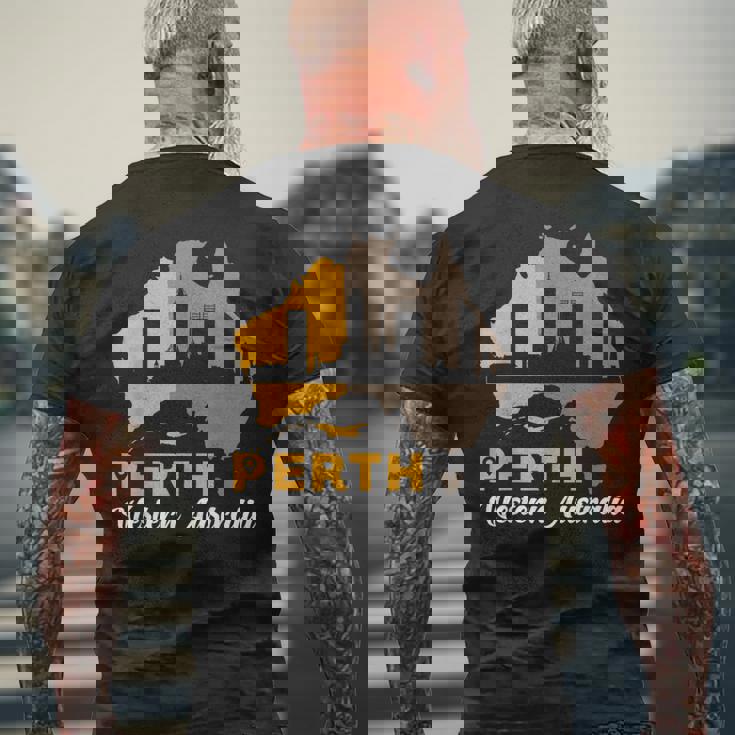 お土産 パース 西オーストラリア メンズTシャツ バックプリント 高齢者への贈り物