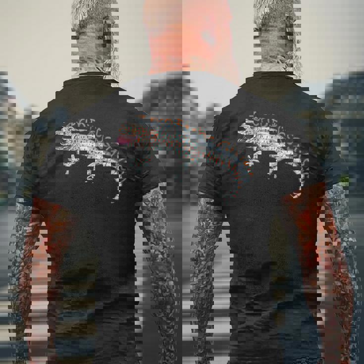 かわいい 面白い トケイ ヤモリ ゼロ Fs Given メンズTシャツ バックプリント 高齢者への贈り物