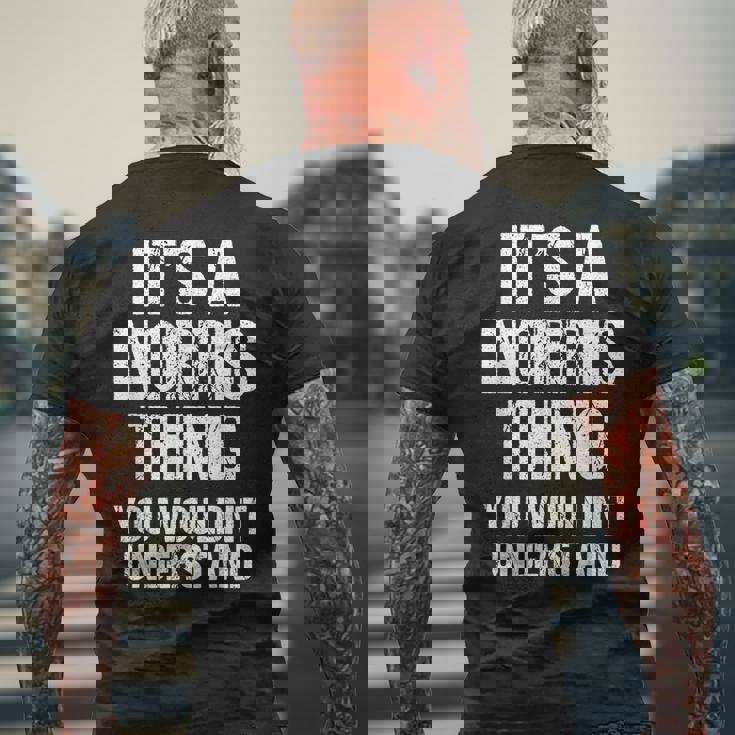 それはノリスのものだ（あなたには理解できないだろう）-ファニー・ノリス メンズTシャツ バックプリント 高齢者への贈り物