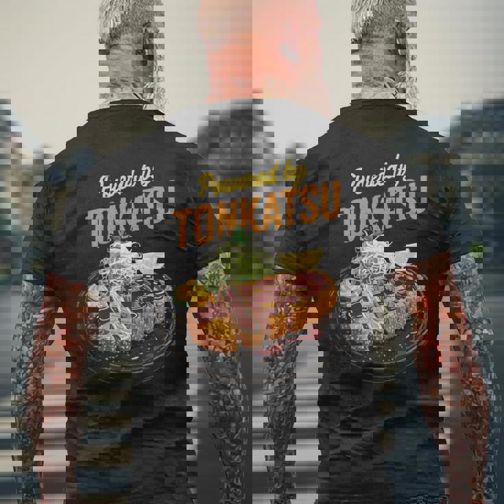 とんかつ かわいい 日本のとんかつ 日本 アニメ オタク お土産 長袖tシャツ メンズTシャツ バックプリント 高齢者への贈り物