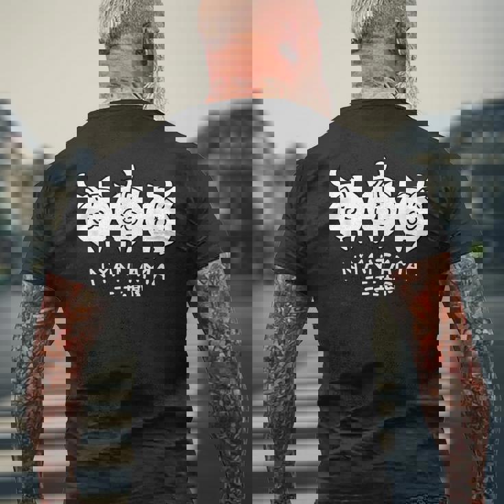 にゃんたま 三玉郎 メンズTシャツ バックプリント 高齢者への贈り物