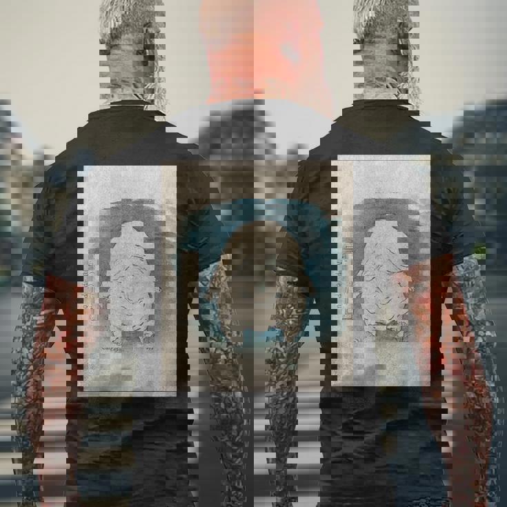 ぬっぺふほふ【日本の妖怪シリーズ】 メンズTシャツ バックプリント 高齢者への贈り物