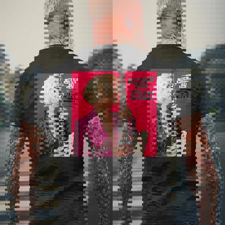 より速く メンズTシャツ バックプリント 高齢者への贈り物