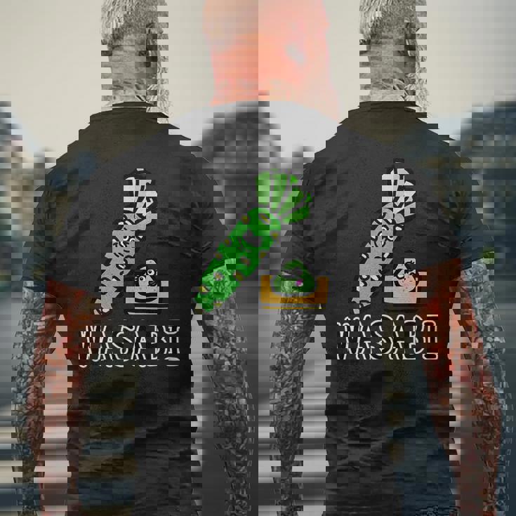 わさびさん メンズTシャツ バックプリント 高齢者への贈り物