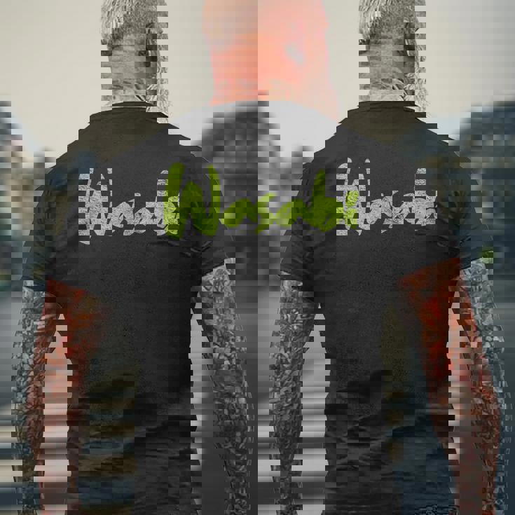 わさびハロウィンコスチュームごっこ I'm Wasabi Fun メンズTシャツ バックプリント 高齢者への贈り物