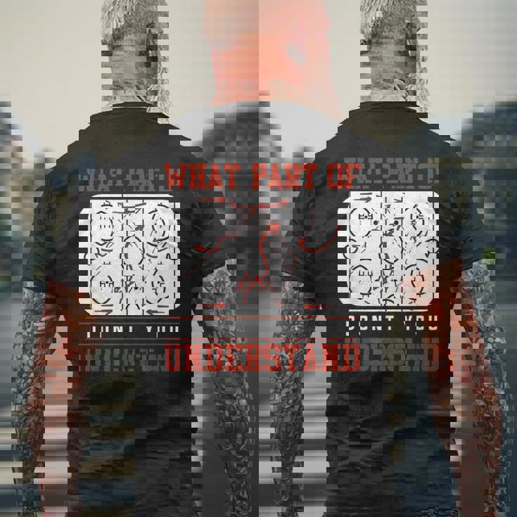 アイスホッケー タクティカルコーチ 面白いギフト アイスホッケー メンズTシャツ バックプリント 高齢者への贈り物