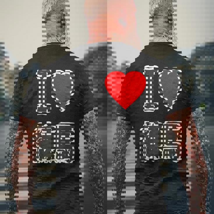 アイラブ・練馬（I Love ハート）練馬区 ビッグ 大きな文字【23区】ジモtティ 地元愛 面白い メンズTシャツ バックプリント 高齢者への贈り物