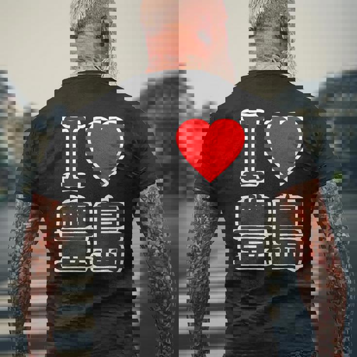 アイラブ・豊島（I Love ハート）豊島区 ビッグ 大きな文字【23区・東京都】ジモtティ 地元愛 面白い メンズTシャツ バックプリント 高齢者への贈り物