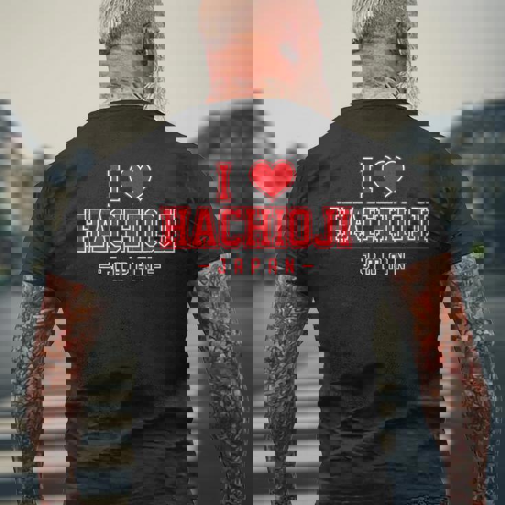 アイラブ八王子ジャパン メンズTシャツ バックプリント 高齢者への贈り物