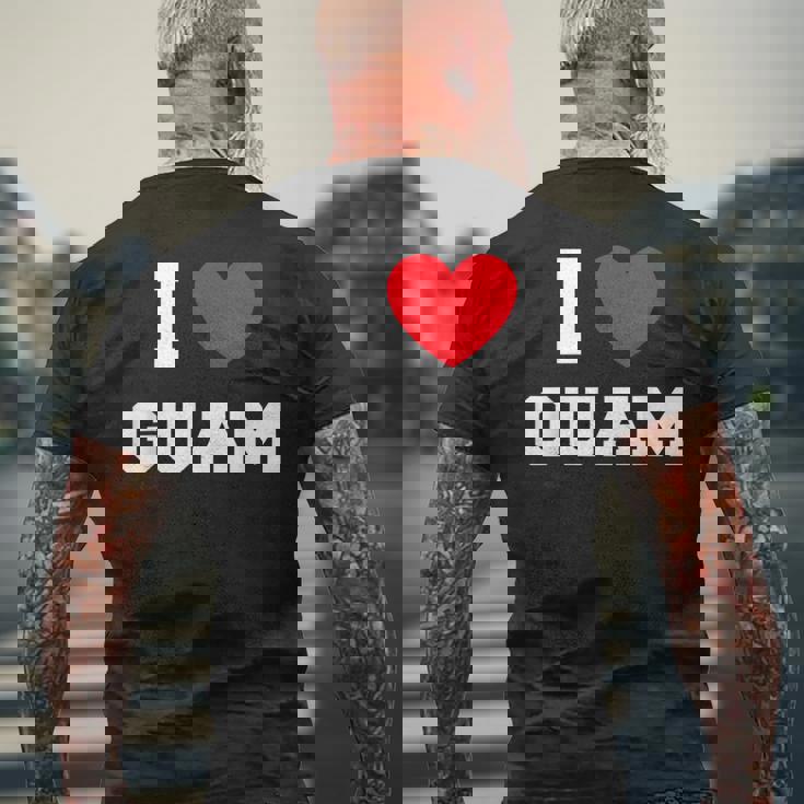 アイ・ラブ・グアム メンズTシャツ バックプリント 高齢者への贈り物