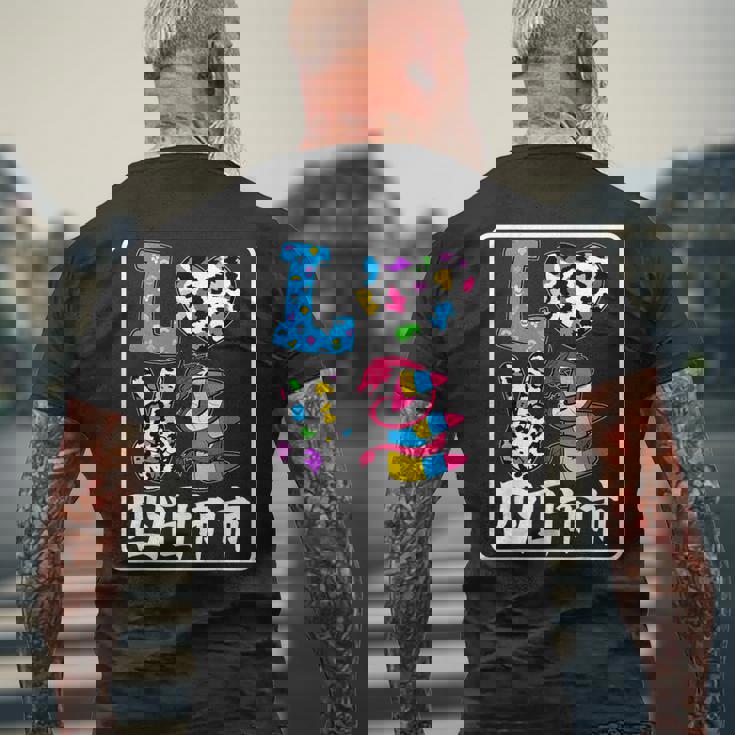 アイ・ラブ・四日市市 I Love 四日市市 私は愛してる四日市市 メンズTシャツ バックプリント 高齢者への贈り物