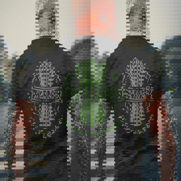 アスパラガス 野菜の王様 メンズTシャツ バックプリント 高齢者への贈り物