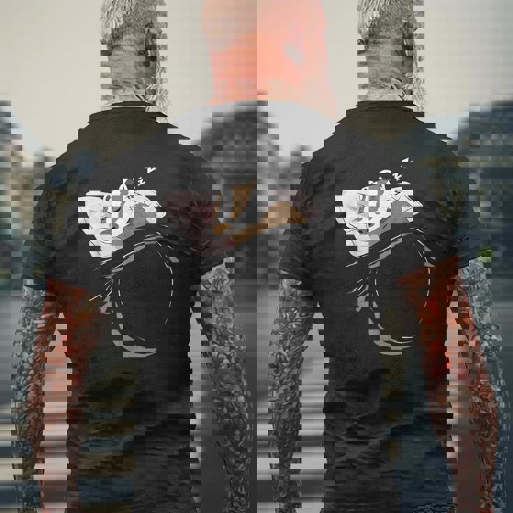 アナグマ 寝る動物 パジャマ お昼寝pj ギフト アナグマ メンズTシャツ バックプリント 高齢者への贈り物