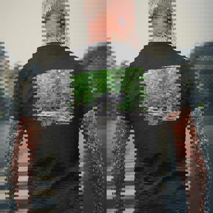 アフリカンパームシベット メンズTシャツ バックプリント 高齢者への贈り物