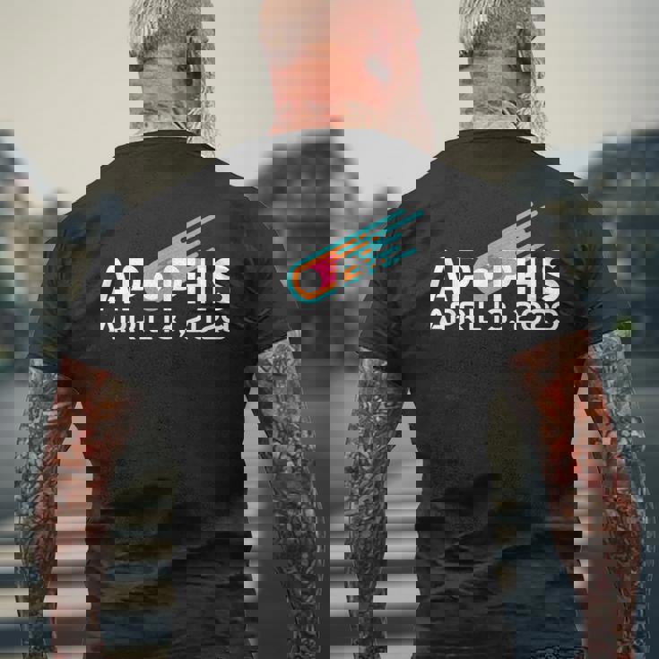 アポフィス 99942 小惑星彗星 2029年4月13日 メンズTシャツ バックプリント 高齢者への贈り物