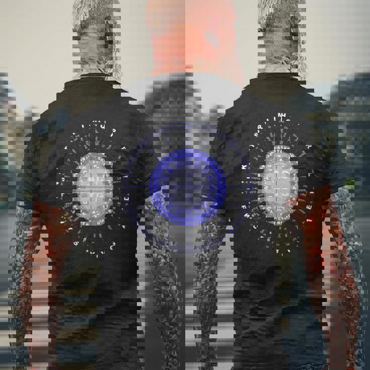 アミノ酸ホイール サイエンス Dna 遺伝学 科学者 ギフトtシャツ メンズTシャツ バックプリント 高齢者への贈り物