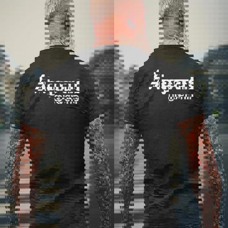 アルゴランド・ガバナー メンズTシャツ バックプリント 高齢者への贈り物