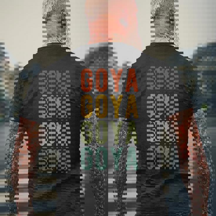 アルゼンチン・ゴーヤ市 レトロ メンズTシャツ バックプリント 高齢者への贈り物