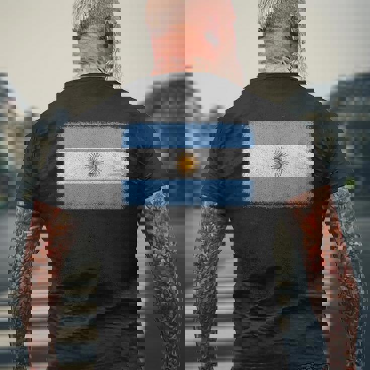 アルゼンチン国旗グラフィック メンズ レディース キッズ メンズTシャツ バックプリント 高齢者への贈り物