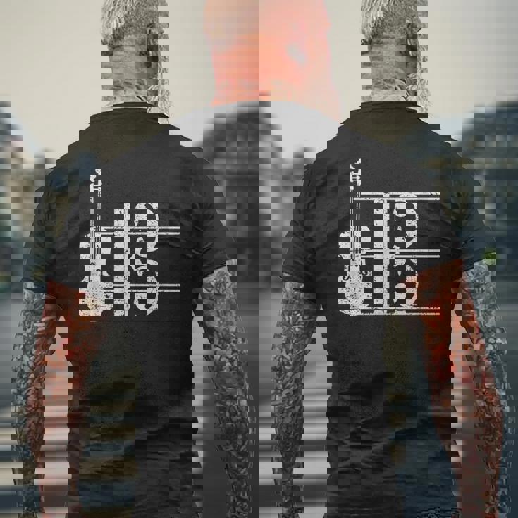 アルト・クレフ・ヴィオラのプレーヤー・ヴィオリスト メンズTシャツ バックプリント 高齢者への贈り物