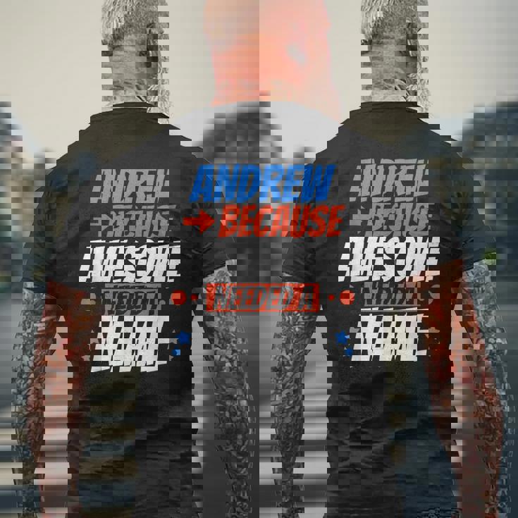 アンドリュー。すごい名前が必要だったから面白いアンドリュー メンズTシャツ バックプリント 高齢者への贈り物